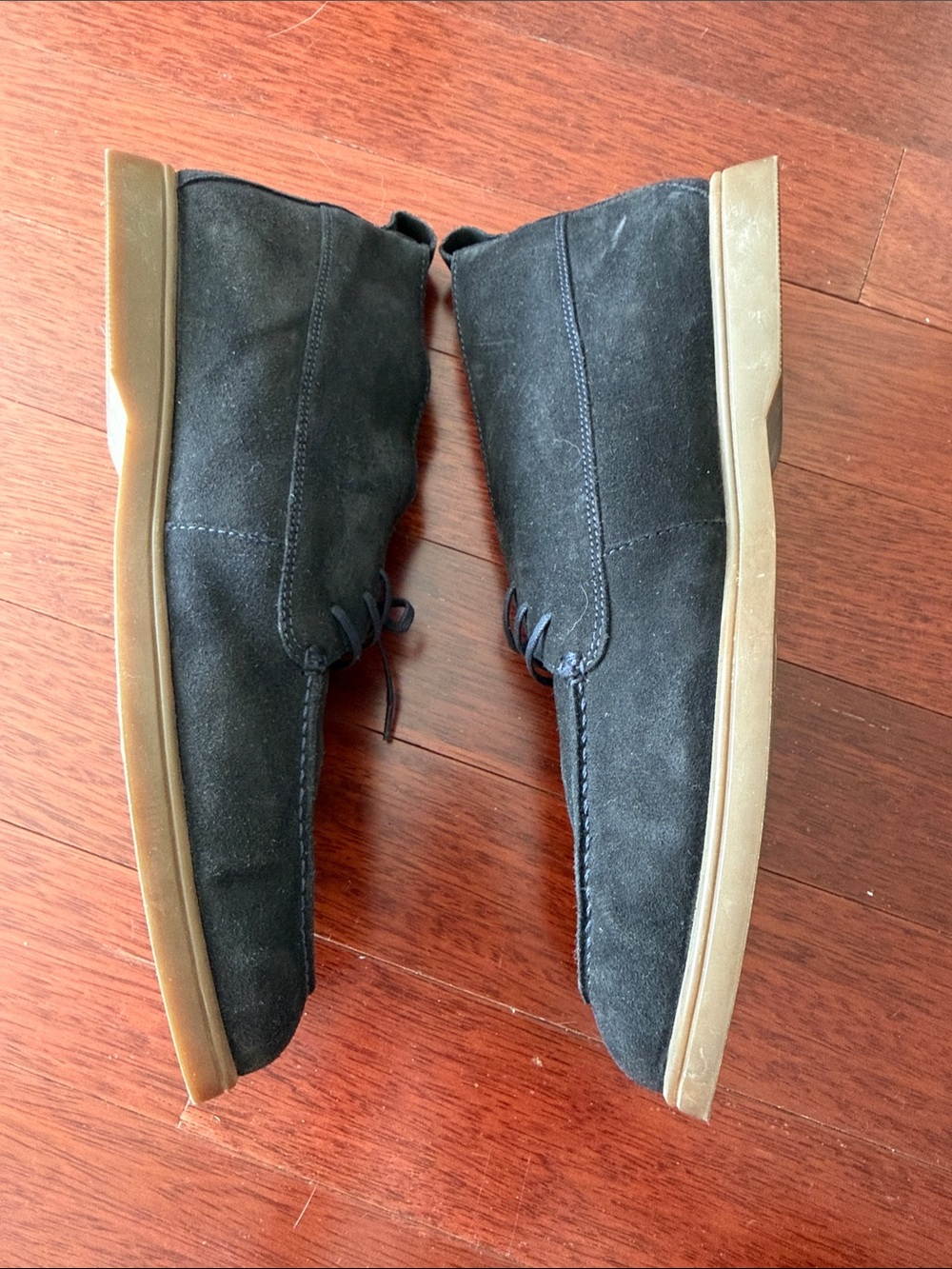 Massimo Dutti Men's Suede Chukka Boots in Dark Blue Navy